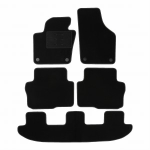 Dywaniki Carbon do VW Sharan II 7m 2010-