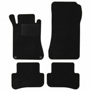Dywaniki Basic Czarne do Mercedes-Benz CLK A209 2002-2009